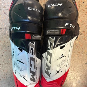 Junior CCM JetSpeed FT4 Shin Pads 11" (Used)