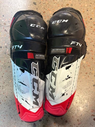 Junior CCM JetSpeed FT4 Shin Pads 11" (Used)