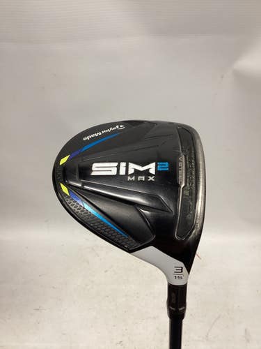 Used Taylormade SIM 2 MAX Mens Fairway Wood RH 3 Wood 11851-S000053635