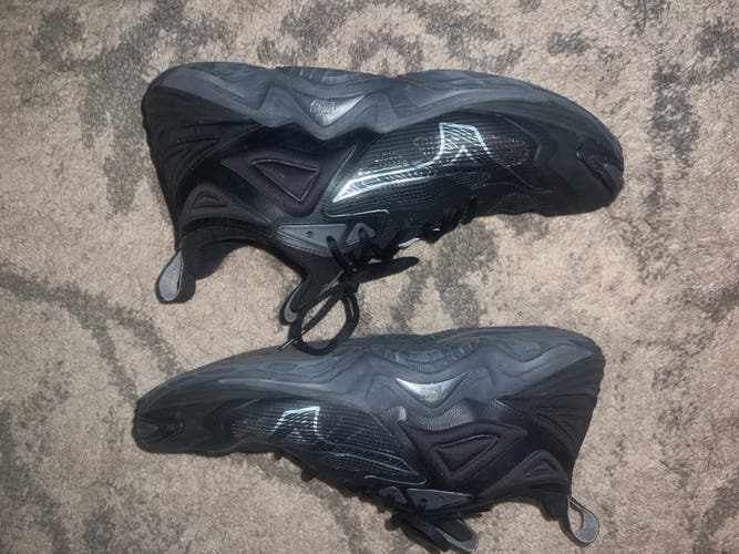 Black Men's Size M 11.5 (W 12.5) Adult Mizuno Wave Momentum 3 Shoes (Like New Condition)