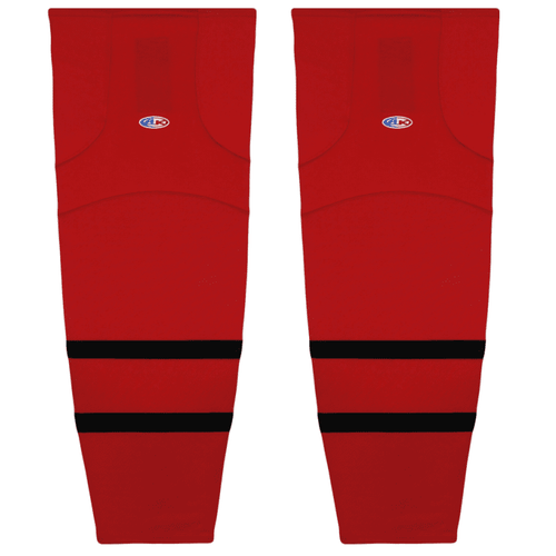Athletic Knit HS2100-607 2021 Ottawa Retro Reverse Red Cut&Sew Mesh Ice Hockey Socks - Youth 21"