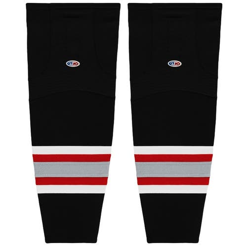 Athletic Knit HS2100-610 Buffalo Black Cut&Sew Mesh Ice Hockey Socks - Intermediate 25"