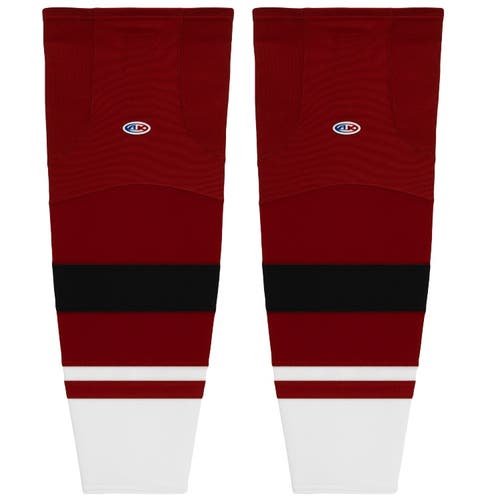 Athletic Knit HS2100-582 2015 Arizona AV Red Cut&Sew Mesh Hockey Socks - Senior 30"