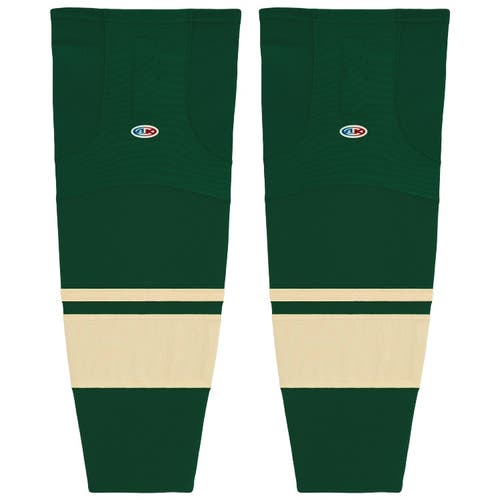 Athletic Knit HS2100-563 2009 Minnesota Dark Green Cut&Sew Mesh Ice Hockey Socks - Intermediate 25"