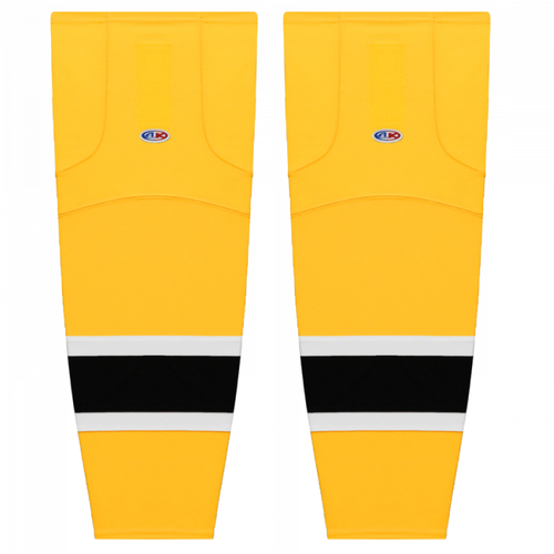 Athletic Knit HS2100-554 2021 Boston Reverse Retro Tuscan Gold Mesh Ice Hockey Socks - Youth 21"