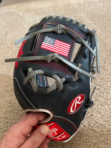 PRO204-2USA Rawlings Heart of the Hide RH Baseball Glove 11.5" (New)