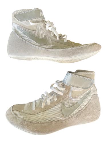 Used Nike Wrestling Shoes White Senior 5 11873-S000240328