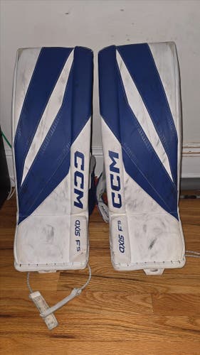 26" 2024 CCM Axis F5 Goalie Leg Pads (Used)