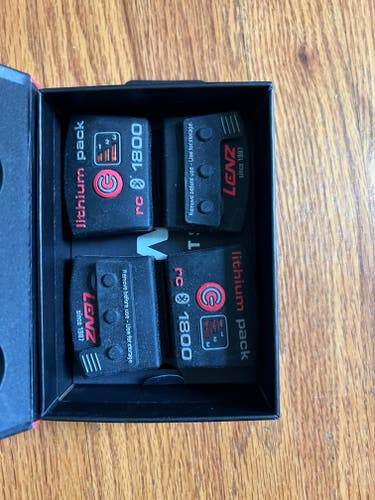 Lenz RCB 1800 Bluetooth Heated Sock Battery Pair + Charger - Used
