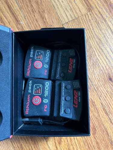 Lenz RCB 1200 Bluetooth Heated Sock Battery Pair + Charger - Used - Set 1