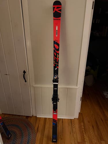 Unisex Rossignol 188 cm Racing Hero Athlete GS Skis With Bindings Max Din 18 (Used)