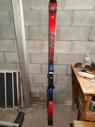 Unisex Rossignol 188 cm Racing Hero Athlete GS Skis With Bindings Max Din 18 (Used)