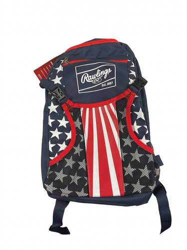 Used Rawlings REMIX RWB BAG BB/SB Player Backpack Red 11834-S000057981