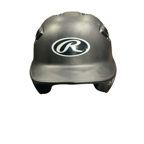 Used Rawlings 6 7/8- 7 5/8 HELMET Batting Helmet No Mask Black One Size 11834-S000057880