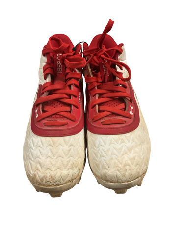 Used Under Armour BASEBALL CLEATS BB/SB Cleats Red Junior 02.5 11834-S000057860