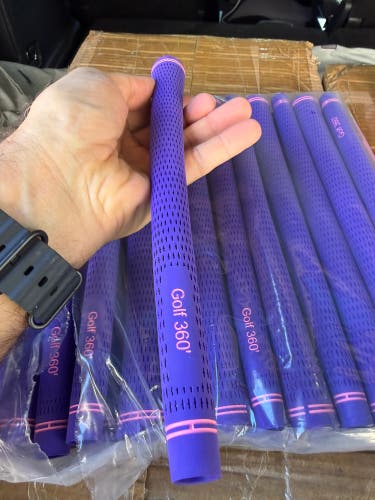 Golf360 grips in standard 10 pc 
Purple edition