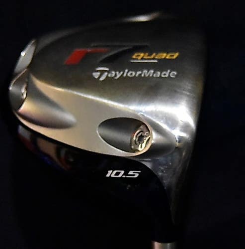 TAYLORMADE R7 QUAD DRIVER LOFT: 10.5 FLEX: REGULAR LENGTH: 44.5 IN RIGHT HANDED