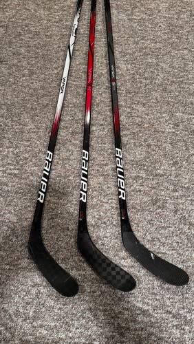 Intermediate Bauer Vapor Left Hand Hockey Stick P28 65 Flex (Used) 3 sticks