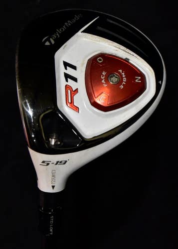 TAYLOR MADE R11 5 WOOD LOFT: 19 FLEX: STIFF LENGTH: 42 IN LEFT HANDED
