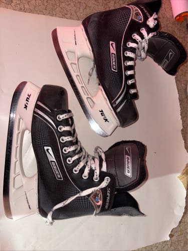 Nike Bauer Supreme ONE05 Senior Ice Hockey Skates Size 9.5 TUUK Lightspeed Pro