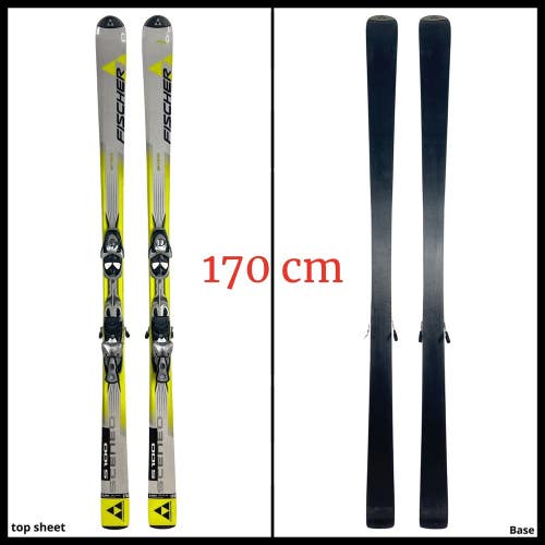 #2225 Fischer Sceneo S100 Skis 170 cm w/ Salomon S7 10 Spheric Bindings
