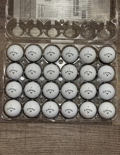 24 Callaway Supersoft Golf Balls - 4A Near-Mint Condition