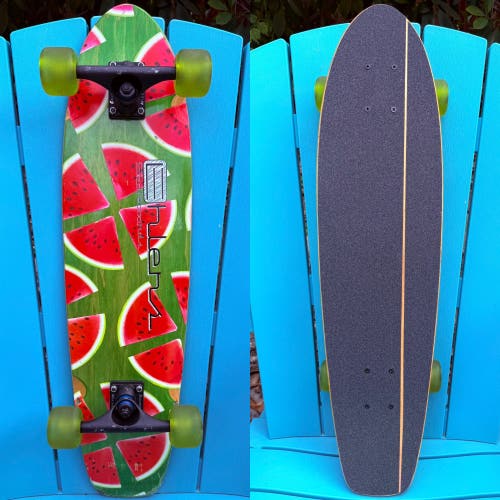 Ehlers Skateboards Watermelon Mini Cruiser 8.0” x 31.75” Gullwing Mission Trucks