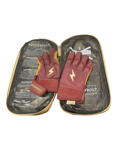 Used BB/SB Batting Gloves Maroon MD 11834-S000057608