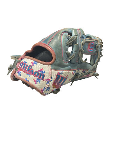 Used Wilson AUTISM A2000 BB/SB Glove RH Throw Carolina Blue 11 1/2" 11834-S000055642