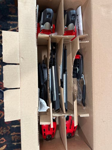 Atomic I X 12 VAR Red/Black Ski Bindings 70mm Brake Width Max Din 12 (New)