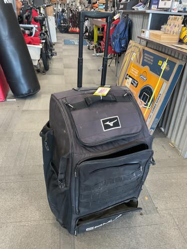 Used Mizuno SAMURAI ROLLING BACKPACK BAG BB/SB Player Backpack Black 11614-S000245319