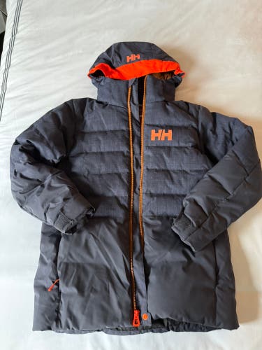 Gray Unisex Youth Large (14) Helly Hansen Jacket (Used)