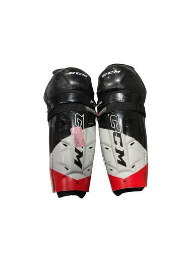 Used CCM JETSPEED FT475 Senior Shin Guards Black 14" 11847-S000039374