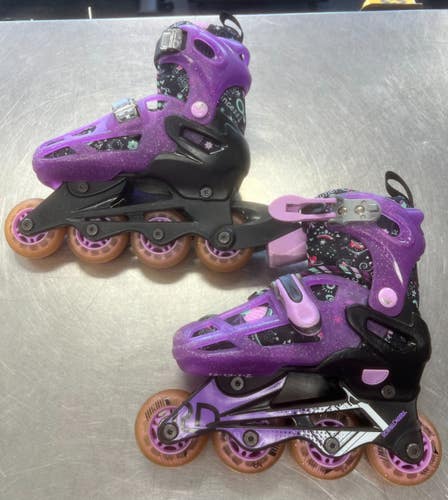 Used RollerDerby SKATES Child Rec Fitness Skates Purple Adjustable 11497-C000162163