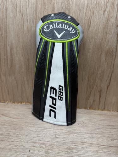 Callaway GBB Epic Hybrid Headcover Black Green White Rescue Cover No Dial