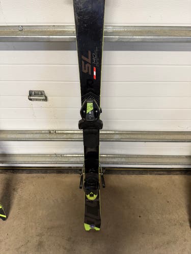 Fischer RC4 WC SL 140 cm Racing Skis With Bindings (Used)