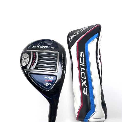Tour Edge Exotics EXS 220 4 Hybrid 22* KBS Tour Graphite Iron 70g Regular RH HC