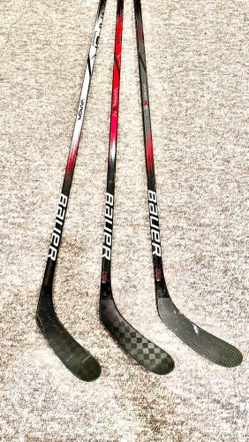 Intermediate Bauer Vapor Left Hand Hockey Stick P28 65 Flex (Used) 3 sticks