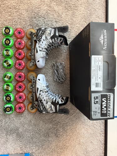 Mission Inhaler WM03 Inline Skates Wide Width Size 5.5 (Used)