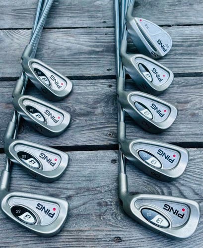 Men's Ping i3 + Right Handed Iron Set Stiff Flex 9 Pieces Steel Shaft (Used)