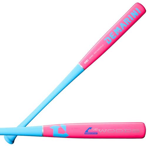 NEW 34" -3 DeMarini The Woods Pink Pro Maple Composite BBCOR 2026 34 inch 31oz Wood Baseball Bat