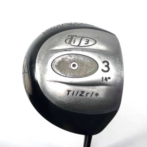 Ping Tisi Tec 3 Fairway Wood 14* 350 Series Stiff Graphite Mens RH Midsize Grip