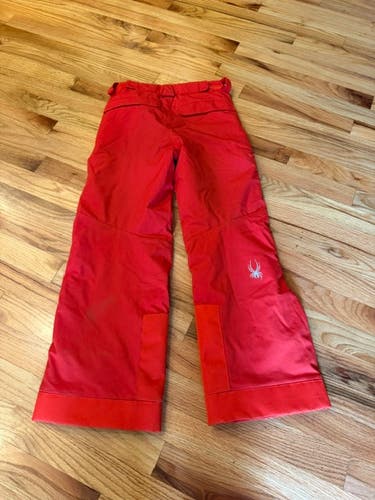 Red Unisex Youth Size 10 Spyder Ski Pants (Used)