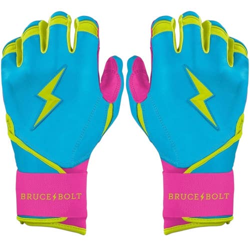 Used PREMIUM LONG CUFF BB/SB Batting Gloves Turquoise SM 11835-S000213428