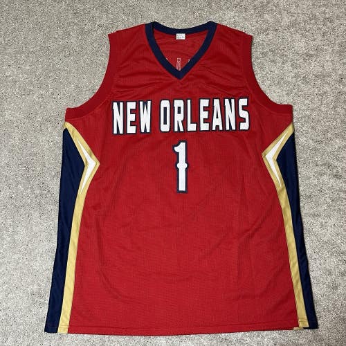 Zion Williamson #1 New Orleans Pelicans Basketball Jersey Red NBA Mens Size XL