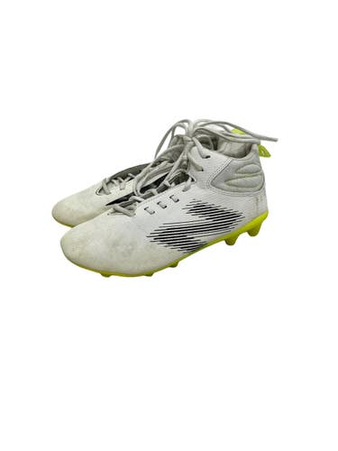 Used New Balance RUSH LAX Cleats Boys White Junior 05 11692-S000158192