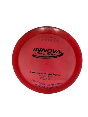 Used Innova CHAMPION VALKYRIE Disc Golf Driver Red 156g 11692-S000158204