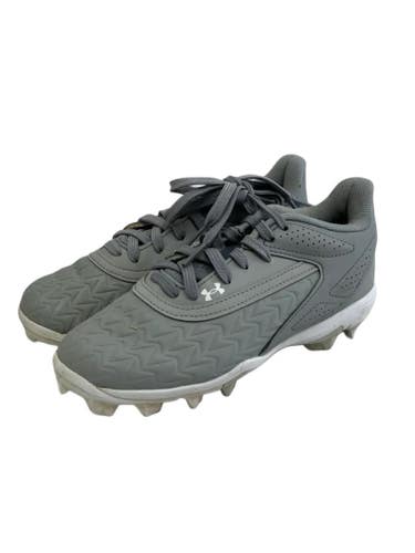 Used Under Armour LEADOFF BB/SB Cleats Grey Junior 01.5 11692-S000158217