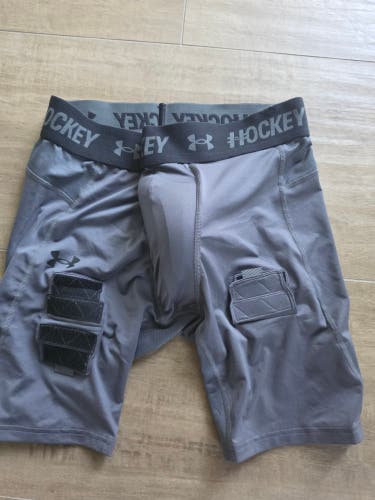 Under Armor men's ice hockey cup/compression short