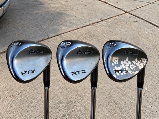 Men's Cleveland RTZ Right Handed Wedge Set Steel Shaft (Used)
